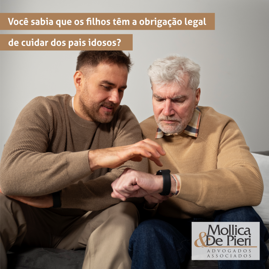 Filhos têm obrigação legal de cuidar dos pais Idosos